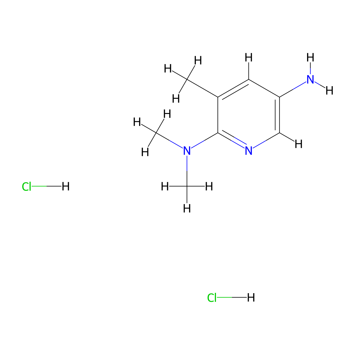 N2,N2,3-trimethylpyridine-2,5-diamine dihydrochloride molecular structure, CAS 2995280-41-4