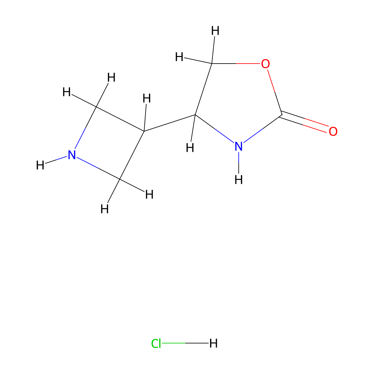 4-(Azetidin-3-yl)-1,3-oxazolidin-2-one;hydrochloride molecular structure, CAS 2995280-45-8