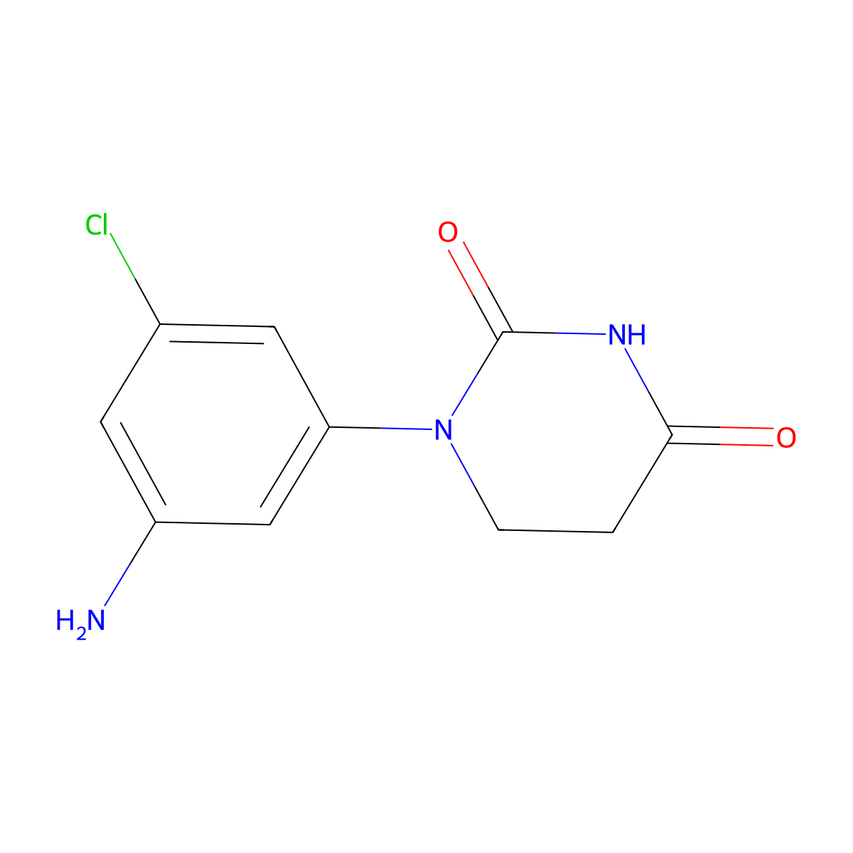 1-(3-Amino-5-chlorophenyl)-1,3-diazinane-2,4-dione molecular structure, CAS 2995280-68-5