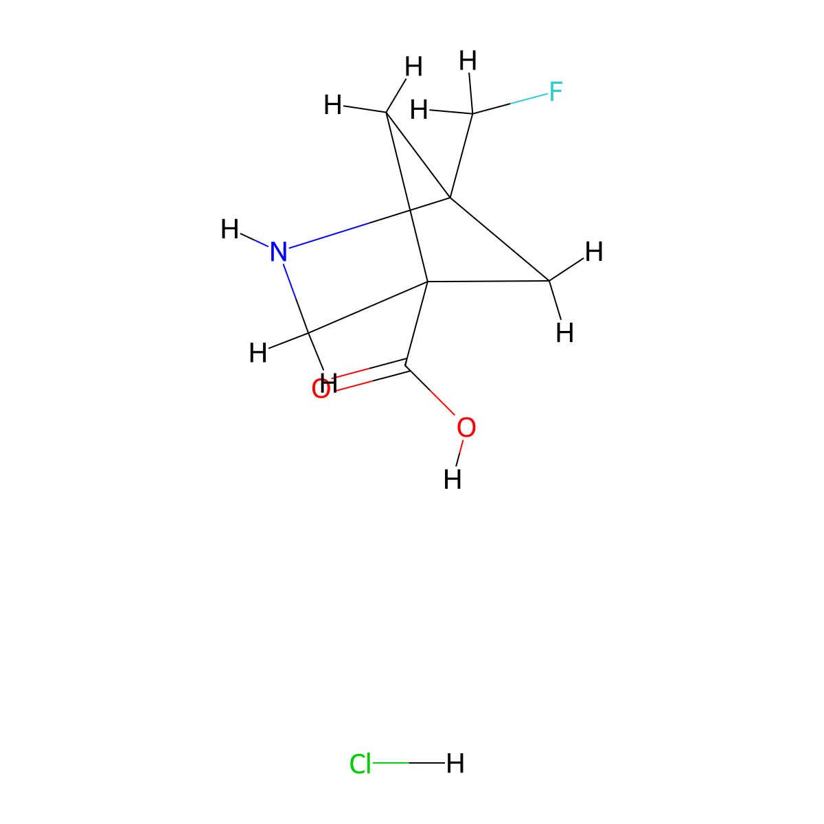 1-(Fluoromethyl)-2-azabicyclo[2.1.1]hexane-4-carboxylic acid hydrochloride molecular structure, CAS 2995280-80-1