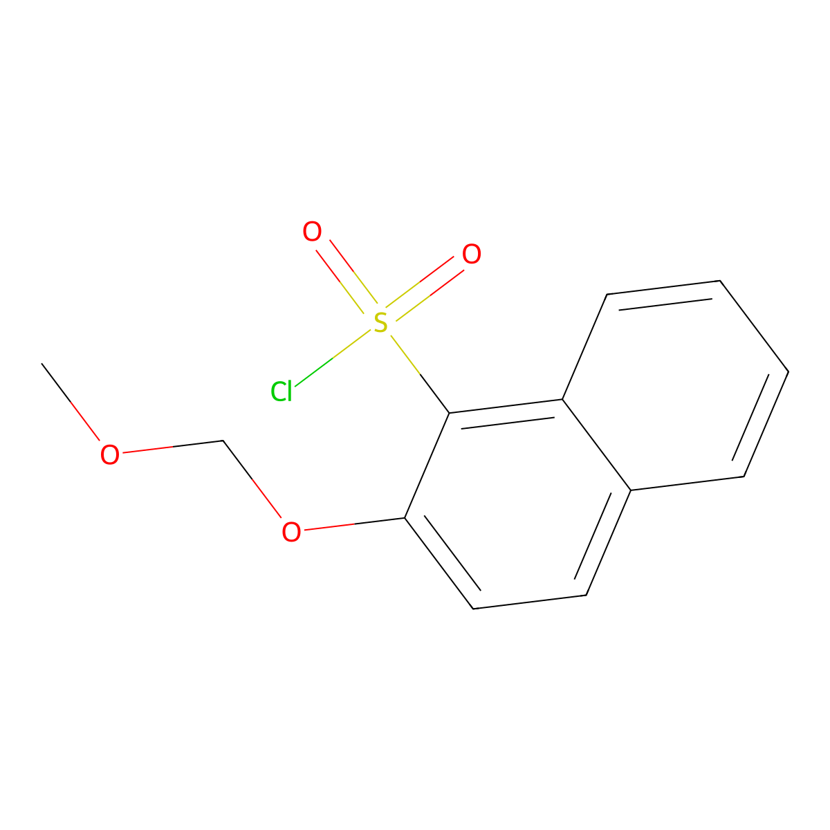 2-(Methoxymethoxy)naphthalene-1-sulfonyl chloride molecular structure, CAS 2995281-02-0