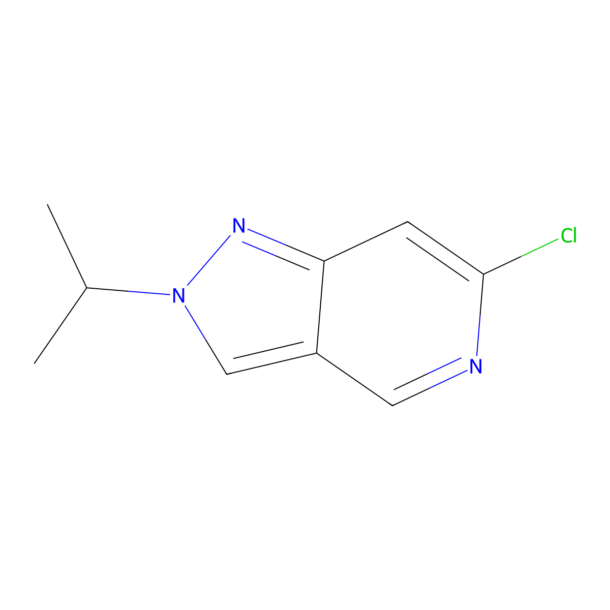 6-Chloro-2-isopropyl-2H-pyrazolo[4,3-c]pyridine molecular structure, CAS 2995281-53-1