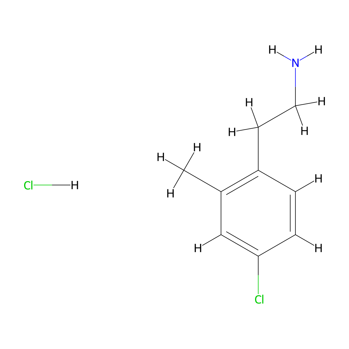 2-(4-Chloro-2-methylphenyl)ethan-1-amine hydrochloride molecular structure, CAS 2995281-81-5