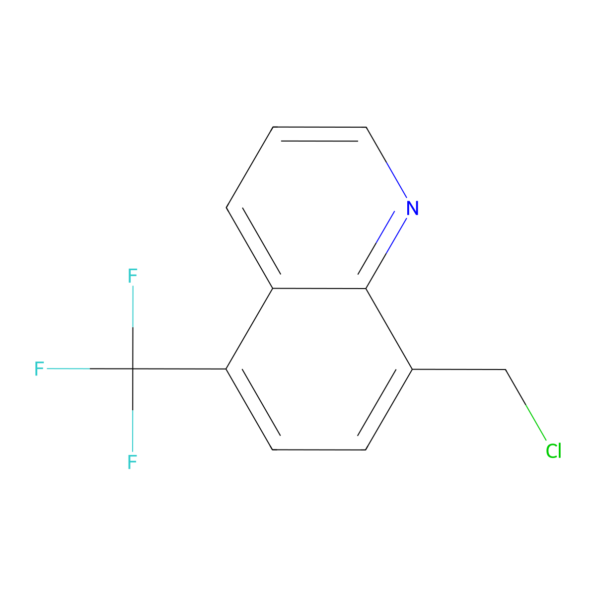 8-(Chloromethyl)-5-(trifluoromethyl)quinoline molecular structure, CAS 2995281-89-3