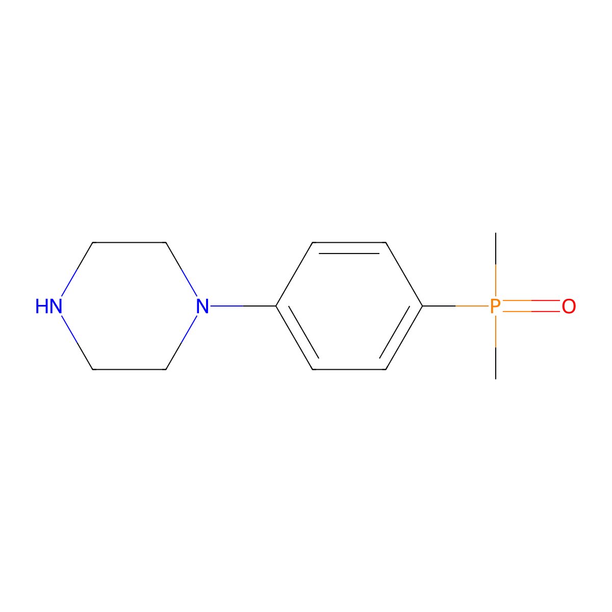 1-[4-(Dimethylphosphoryl)phenyl]piperazine molecular structure, CAS 2995282-03-4