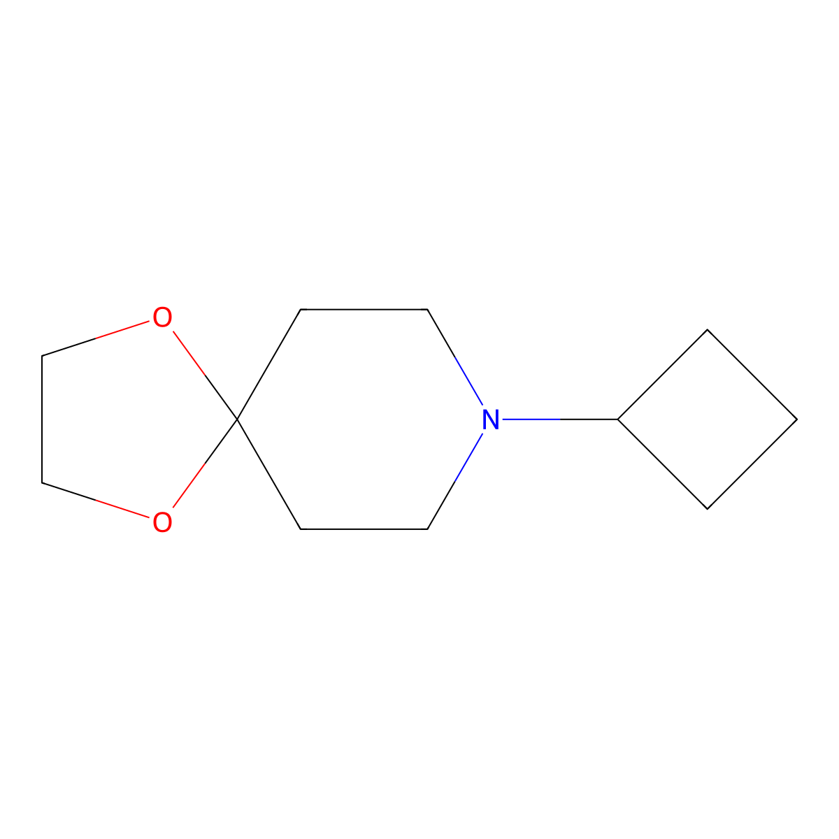 8-Cyclobutyl-1,4-dioxa-8-azaspiro[4.5]decane molecular structure, CAS 2995282-16-9