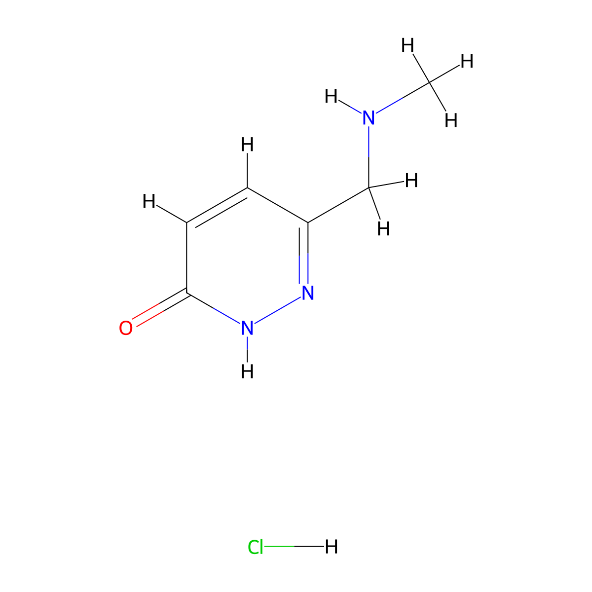 6-[(Methylamino)methyl]pyridazin-3-ol hydrochloride molecular structure, CAS 2995282-85-2