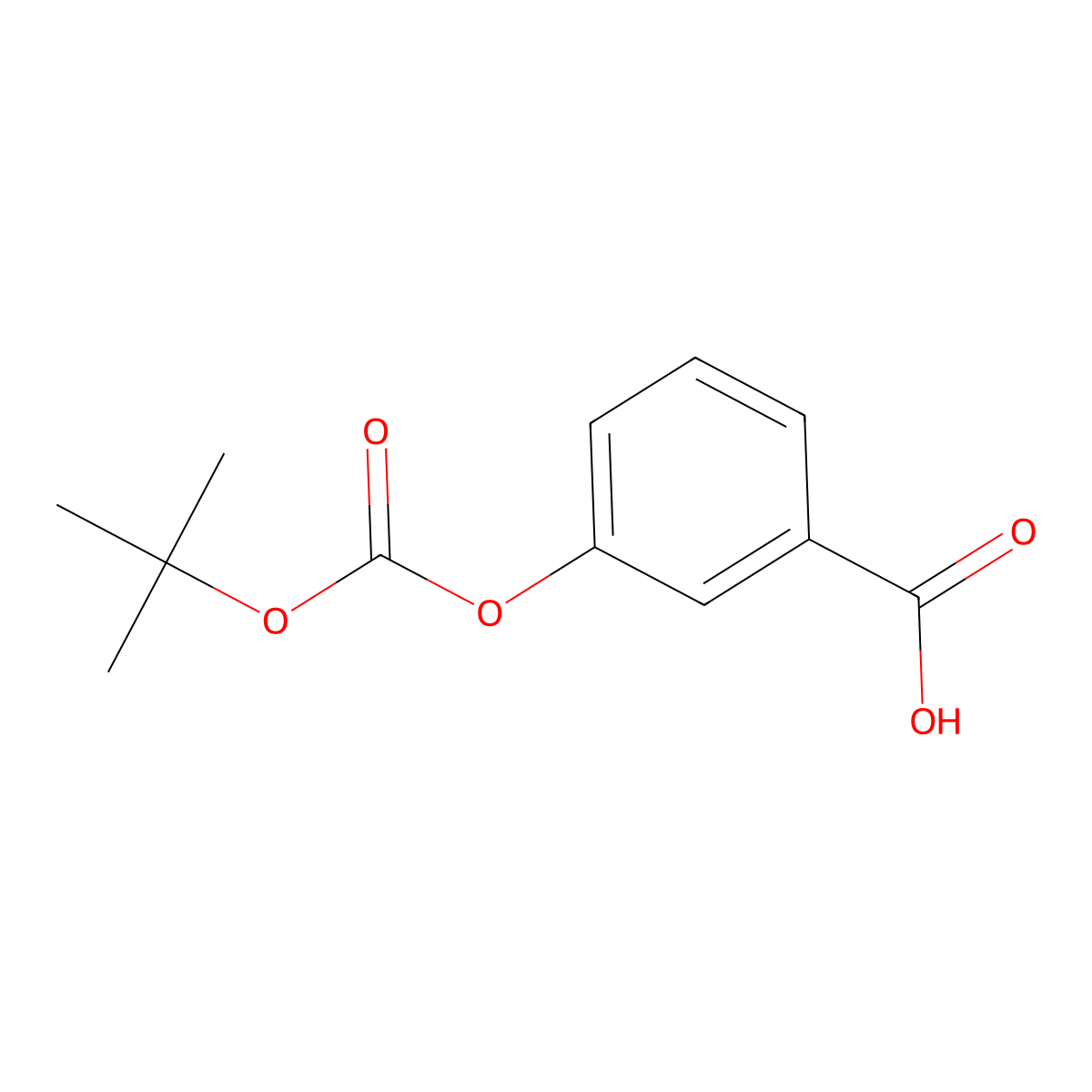 3-[(tert-Butoxycarbonyl)oxy]benzoic Acid molecular structure, CAS 2995282-98-7