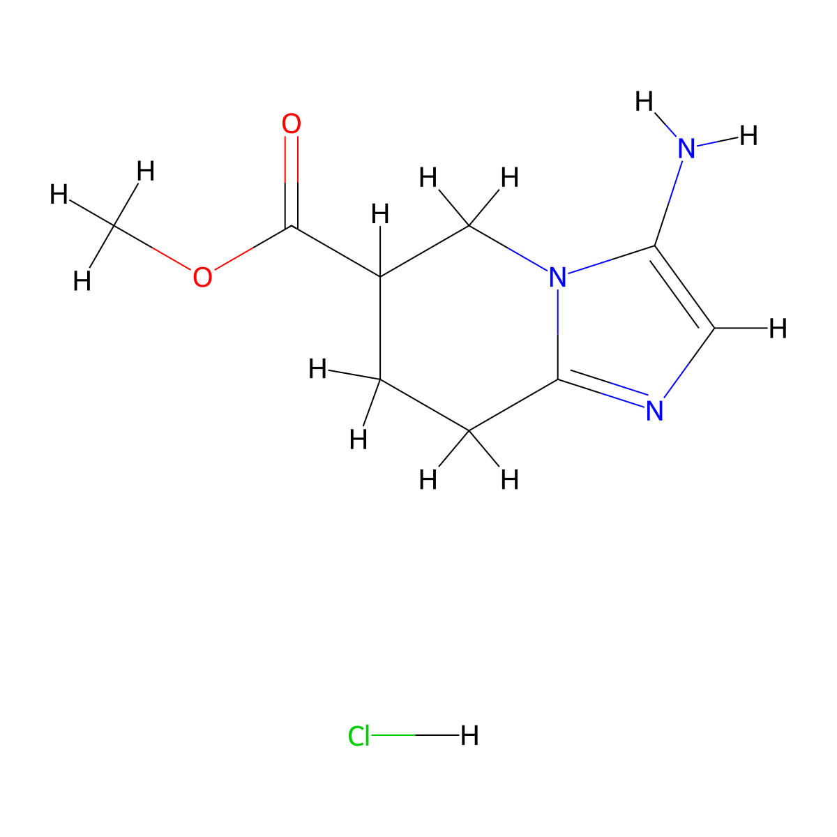 methyl 3-amino-5H,6H,7H,8H-imidazo[1,2-a]pyridine-6-carboxylate hydrochloride molecular structure, CAS 2995283-23-1