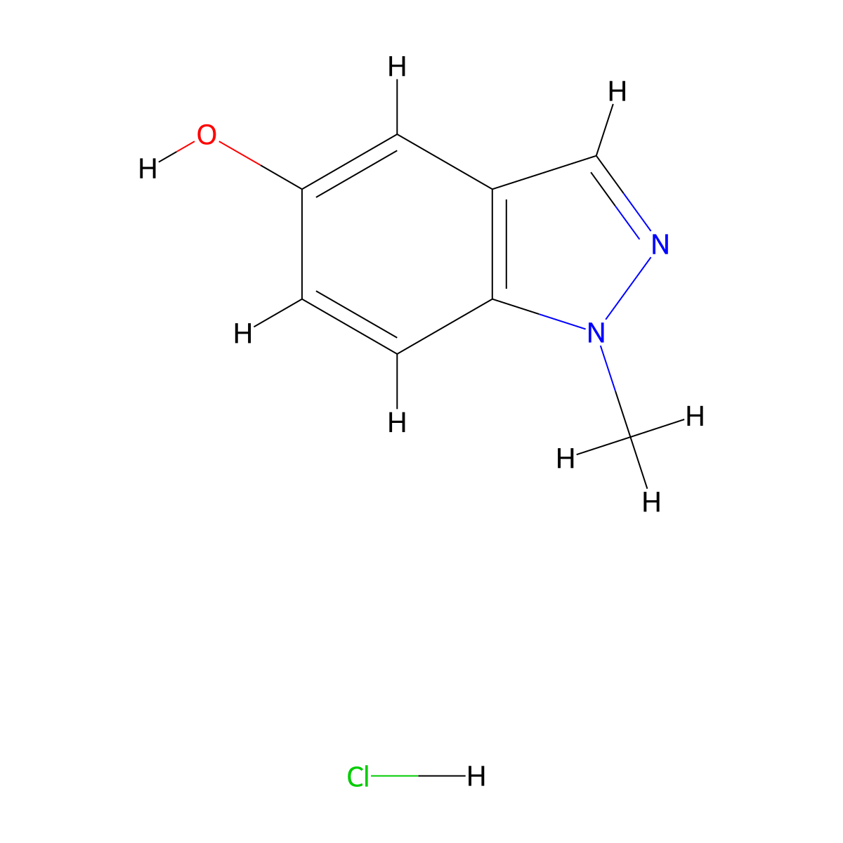 1-Methylindazol-5-ol;hydrochloride molecular structure, CAS 2995283-40-2