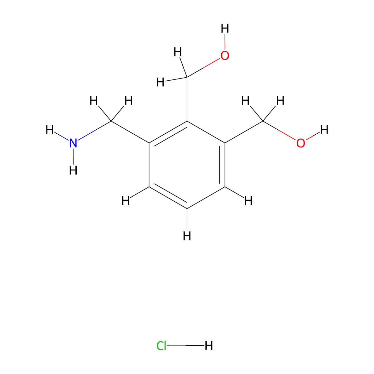 [3-(Aminomethyl)-2-(hydroxymethyl)phenyl]methanol hydrochloride molecular structure, CAS 2995285-04-4