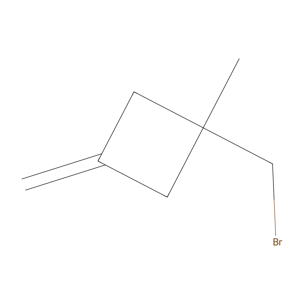 1-(Bromomethyl)-1-methyl-3-methylidenecyclobutane molecular structure, CAS 2995285-09-9