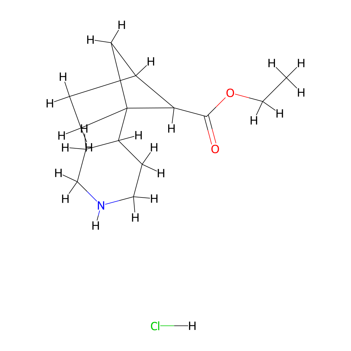 Ethyl 1-(piperidin-4-yl)bicyclo[2.1.1]hexane-5-carboxylate hydrochloride molecular structure, CAS 2995285-79-3