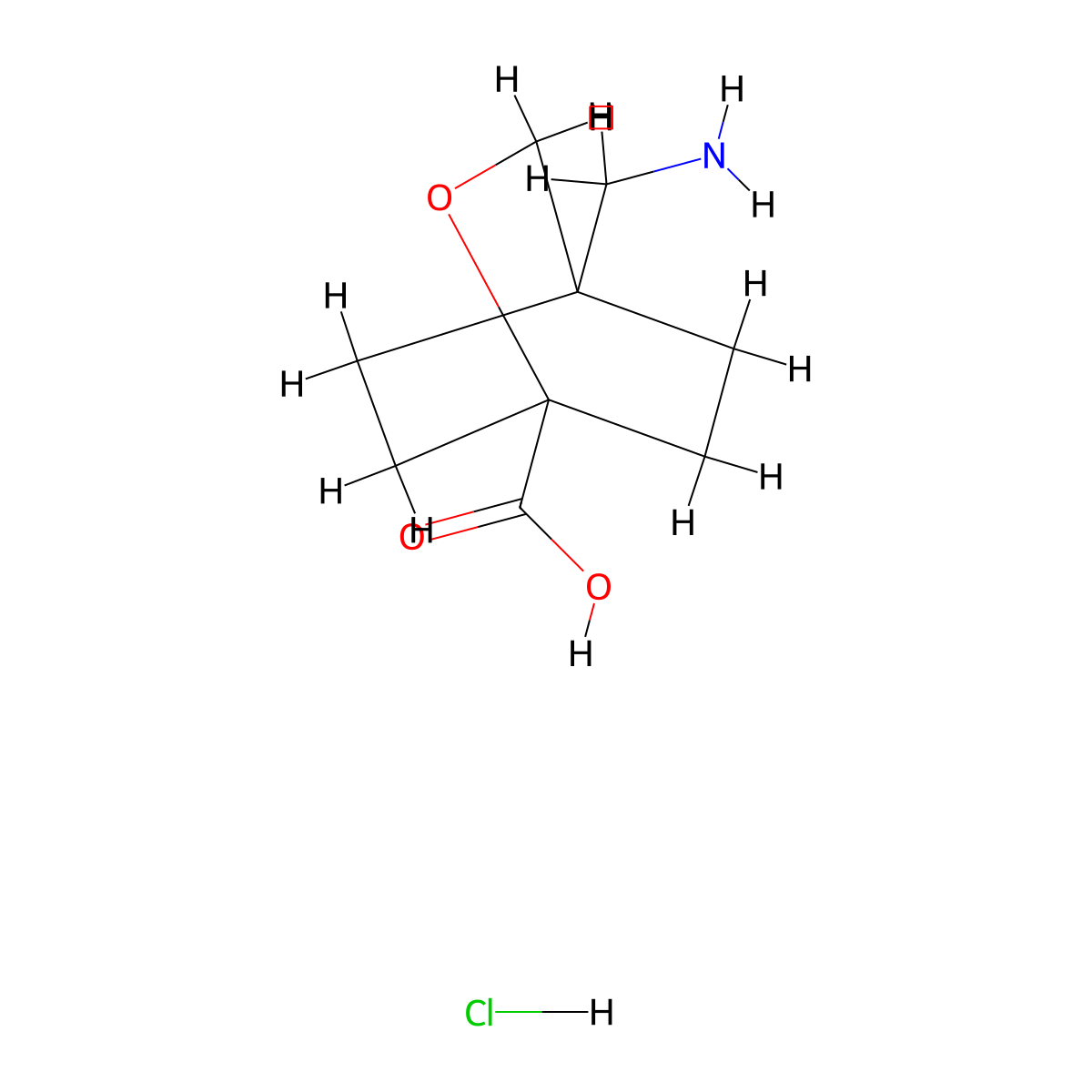 4-(Aminomethyl)-2-oxabicyclo[2.2.2]octane-1-carboxylic acid hydrochloride molecular structure, CAS 2995285-85-1