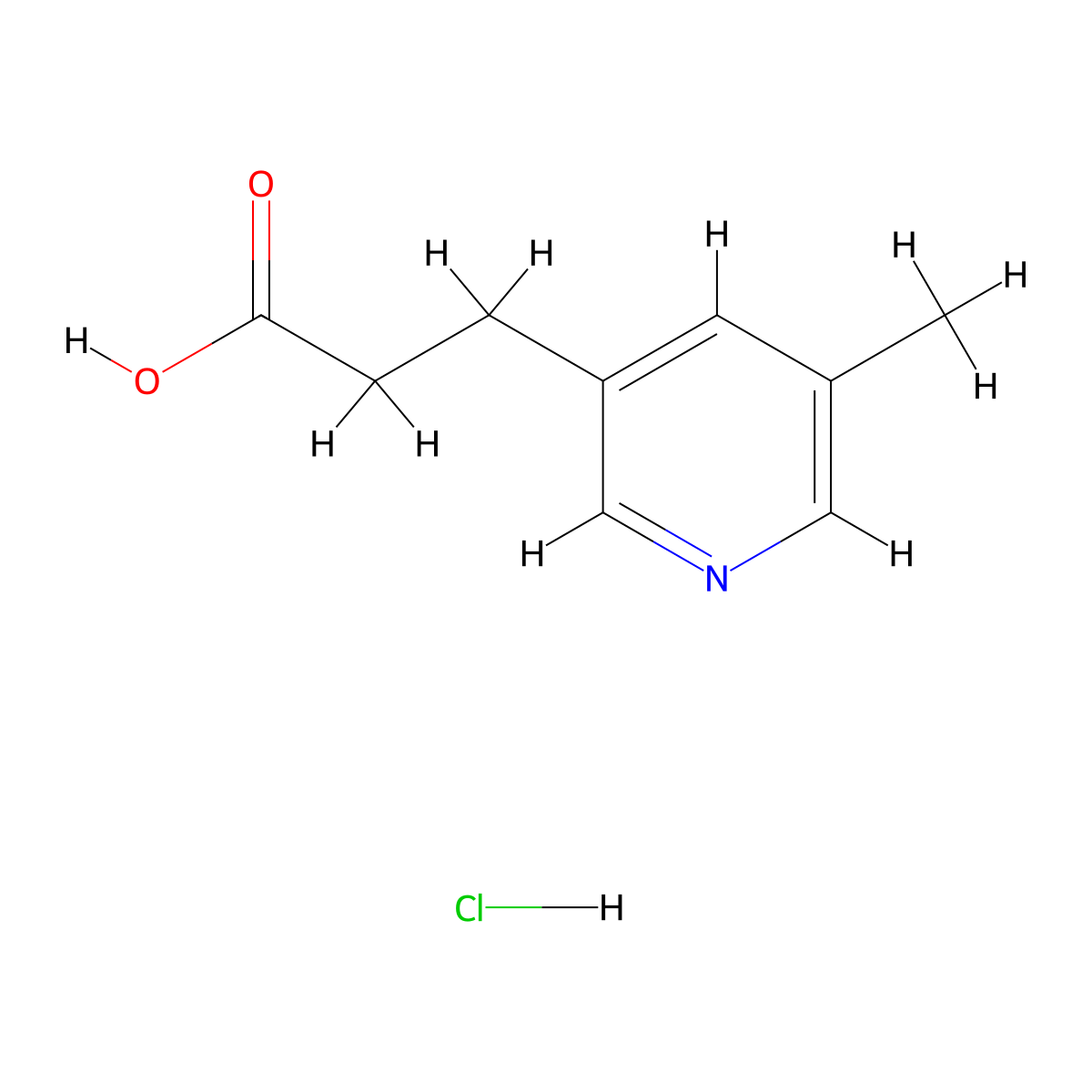 3-(5-Methylpyridin-3-yl)propanoic acid hydrochloride molecular structure, CAS 2995286-89-8