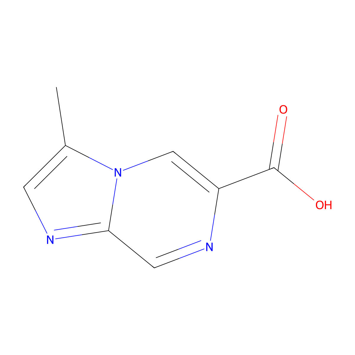 3-Methylimidazo[1,2-a]pyrazine-6-carboxylic acid molecular structure, CAS 2995286-95-6