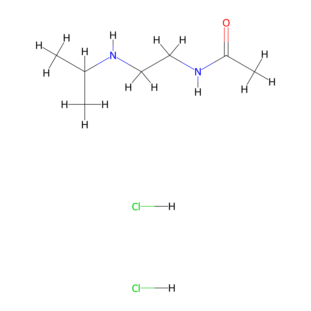 N-{2-[(propan-2-yl)amino]ethyl}acetamide dihydrochloride molecular structure, CAS 2995287-03-9