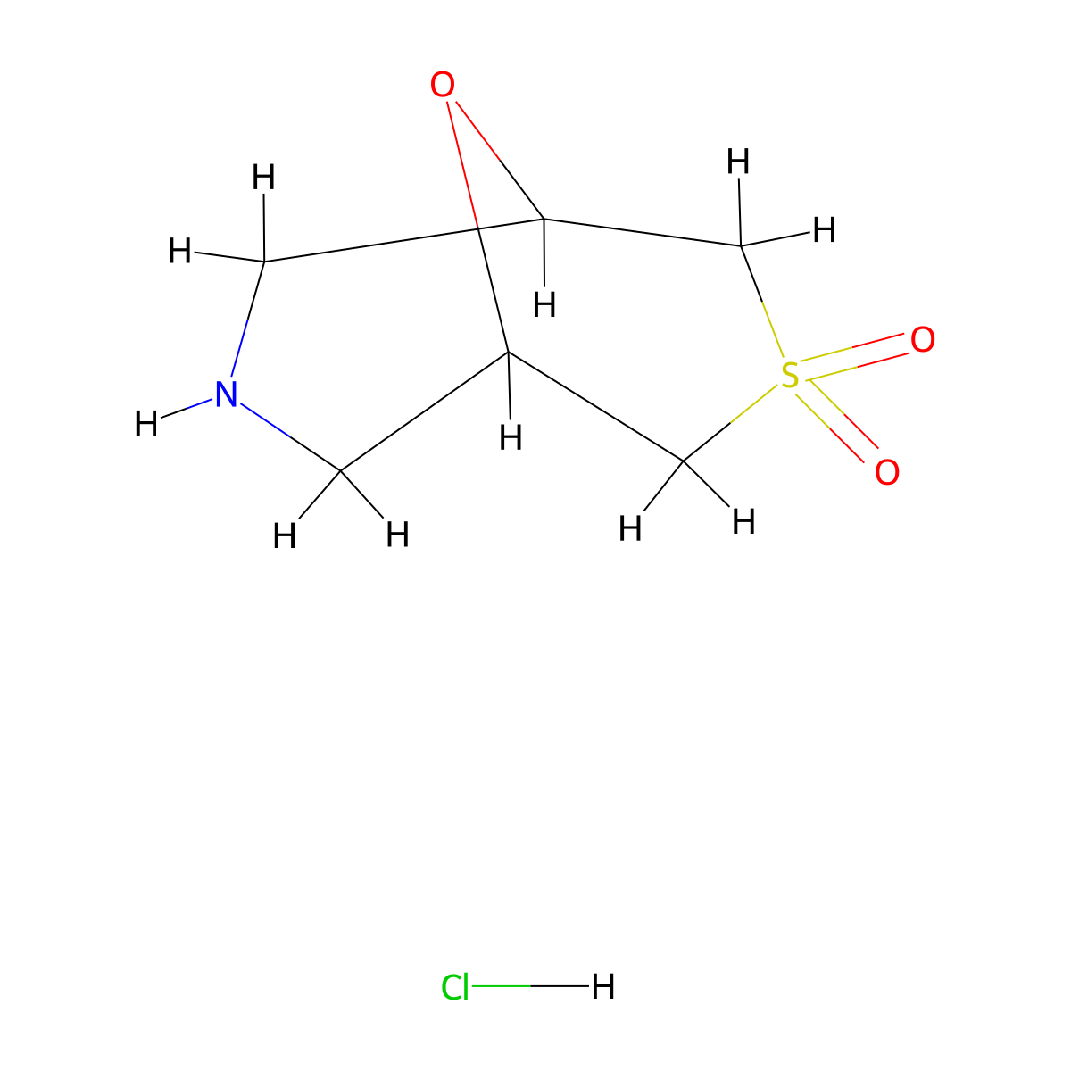 9-Oxa-3lambda6-thia-7-azabicyclo[3.3.1]nonane-3,3-dione hydrochloride molecular structure, CAS 2995287-09-5