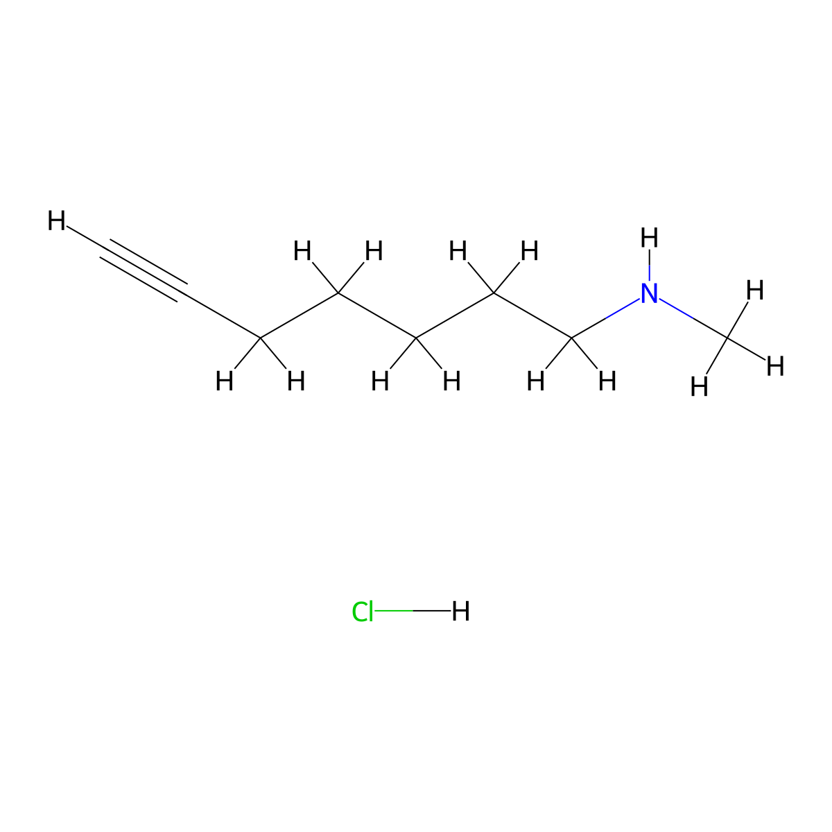 (Hept-6-yn-1-yl)(methyl)amine hydrochloride molecular structure, CAS 2995287-27-7