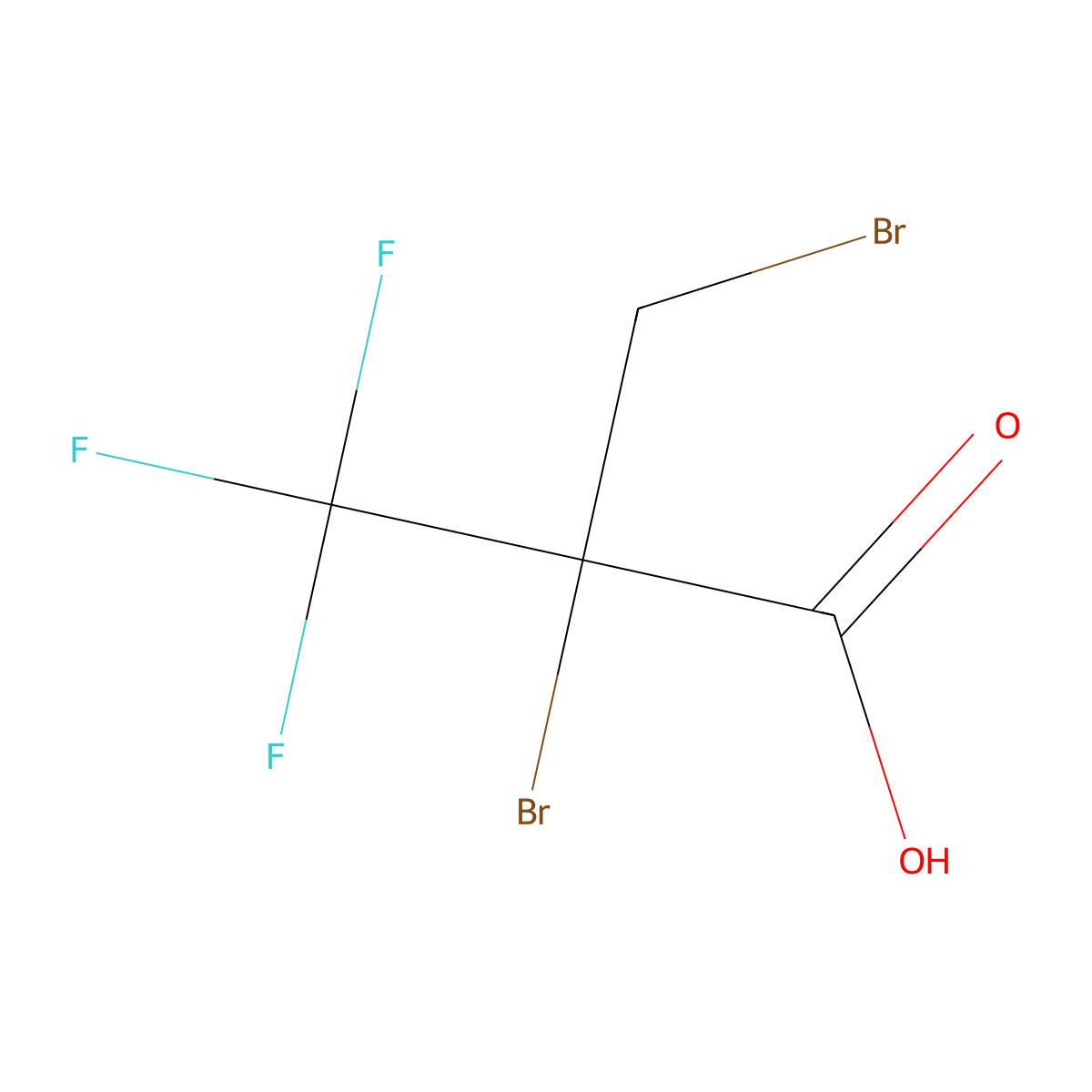 2,3-Dibromo-2-(trifluoromethyl)propanoic acid molecular structure, CAS 2995287-89-1