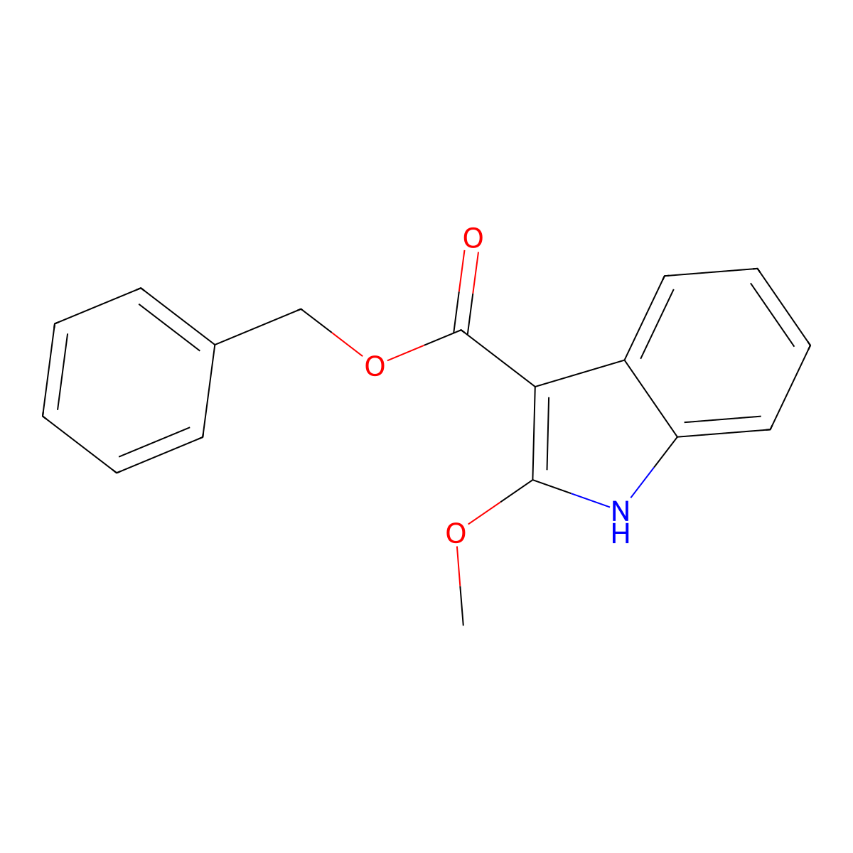 Benzyl 2-Methoxy-1H-indole-3-carboxylate molecular structure, CAS 2995287-93-7