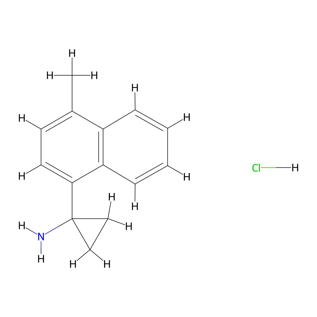 1-(4-Methylnaphthalen-1-yl)cyclopropan-1-amine hydrochloride molecular structure, CAS 2995287-94-8