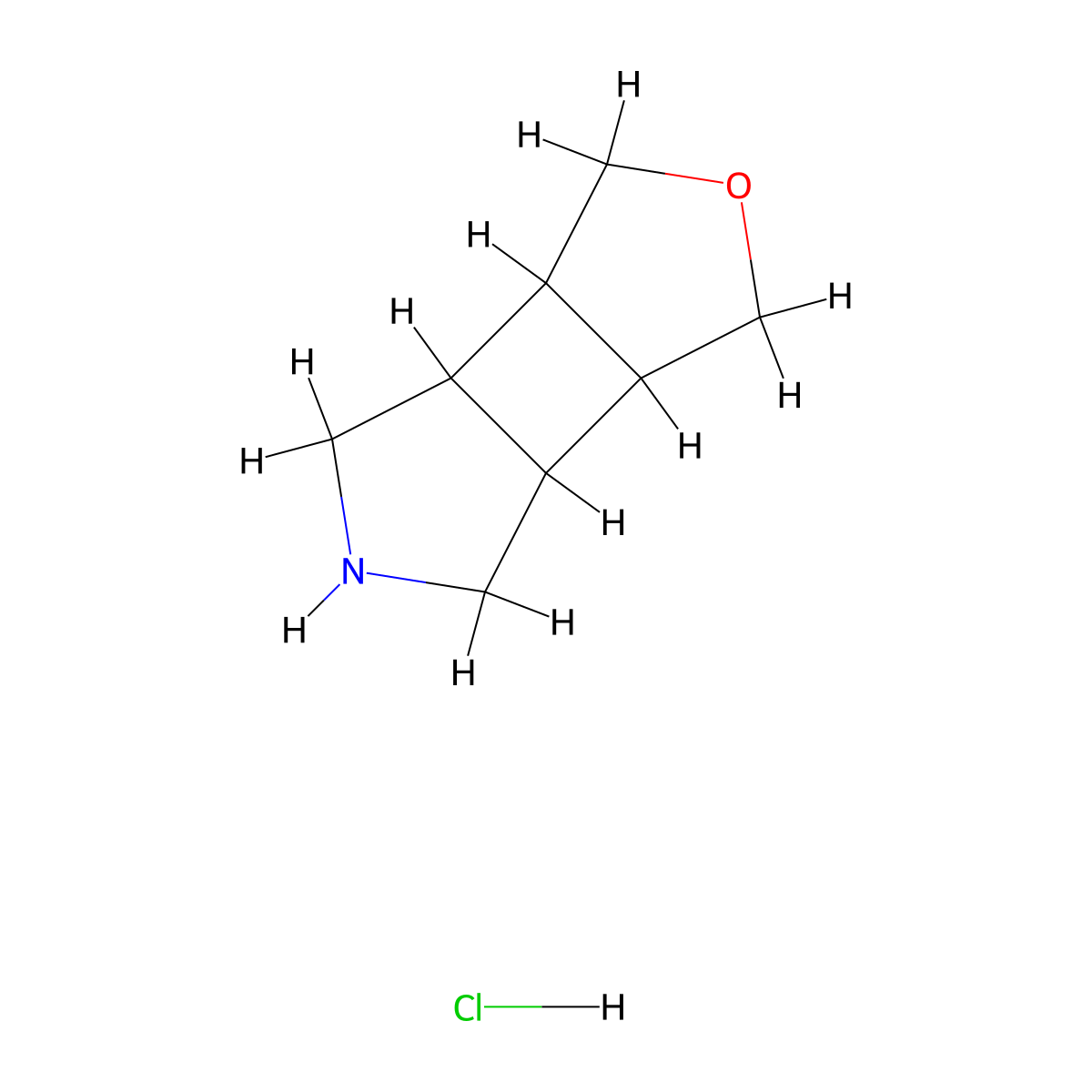 4-Oxa-9-azatricyclo[5.3.0.0,2,6]decane hydrochloride molecular structure, CAS 2995288-12-3