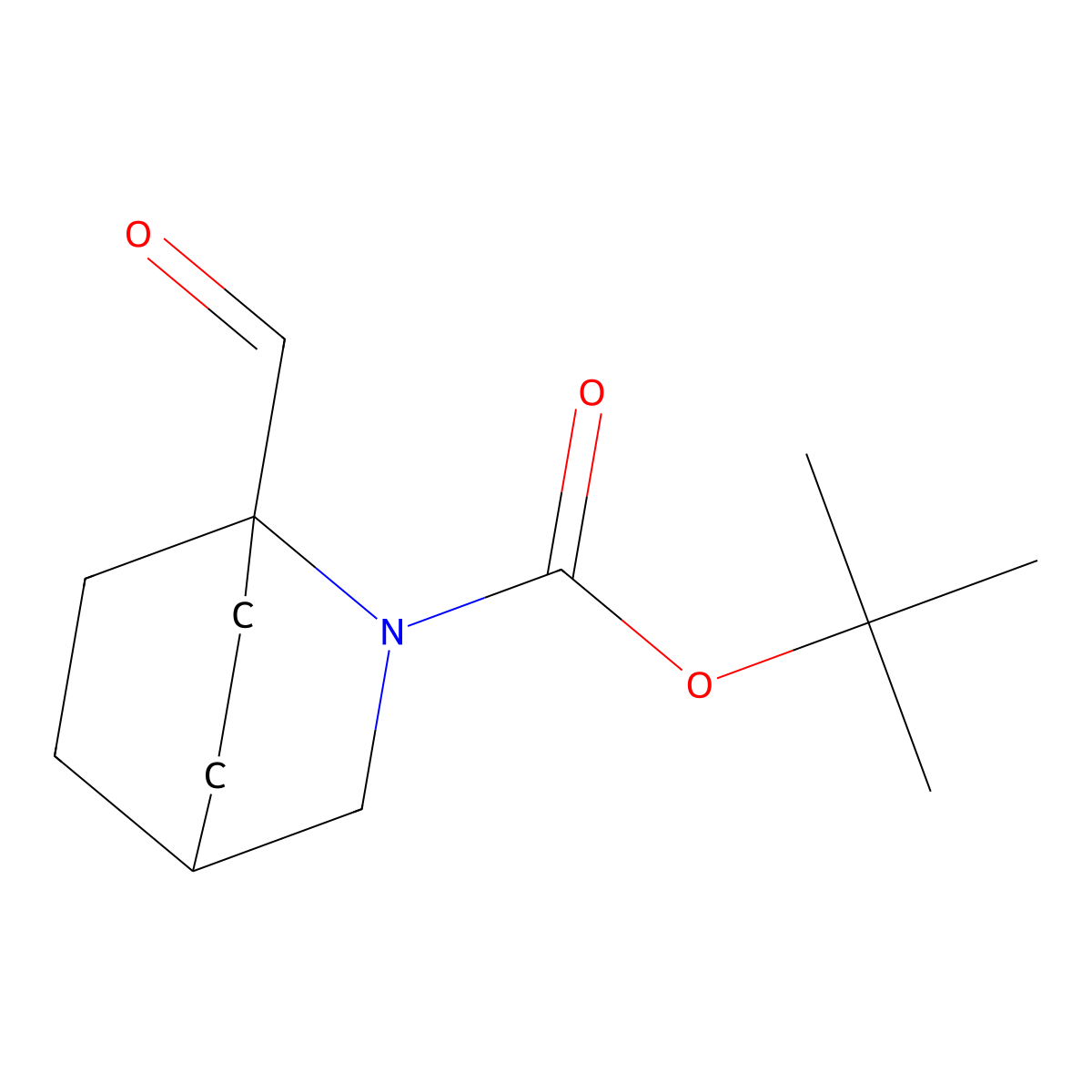 Tert-butyl 1-formyl-2-azabicyclo[2.2.2]octane-2-carboxylate molecular structure, CAS 2995288-18-9