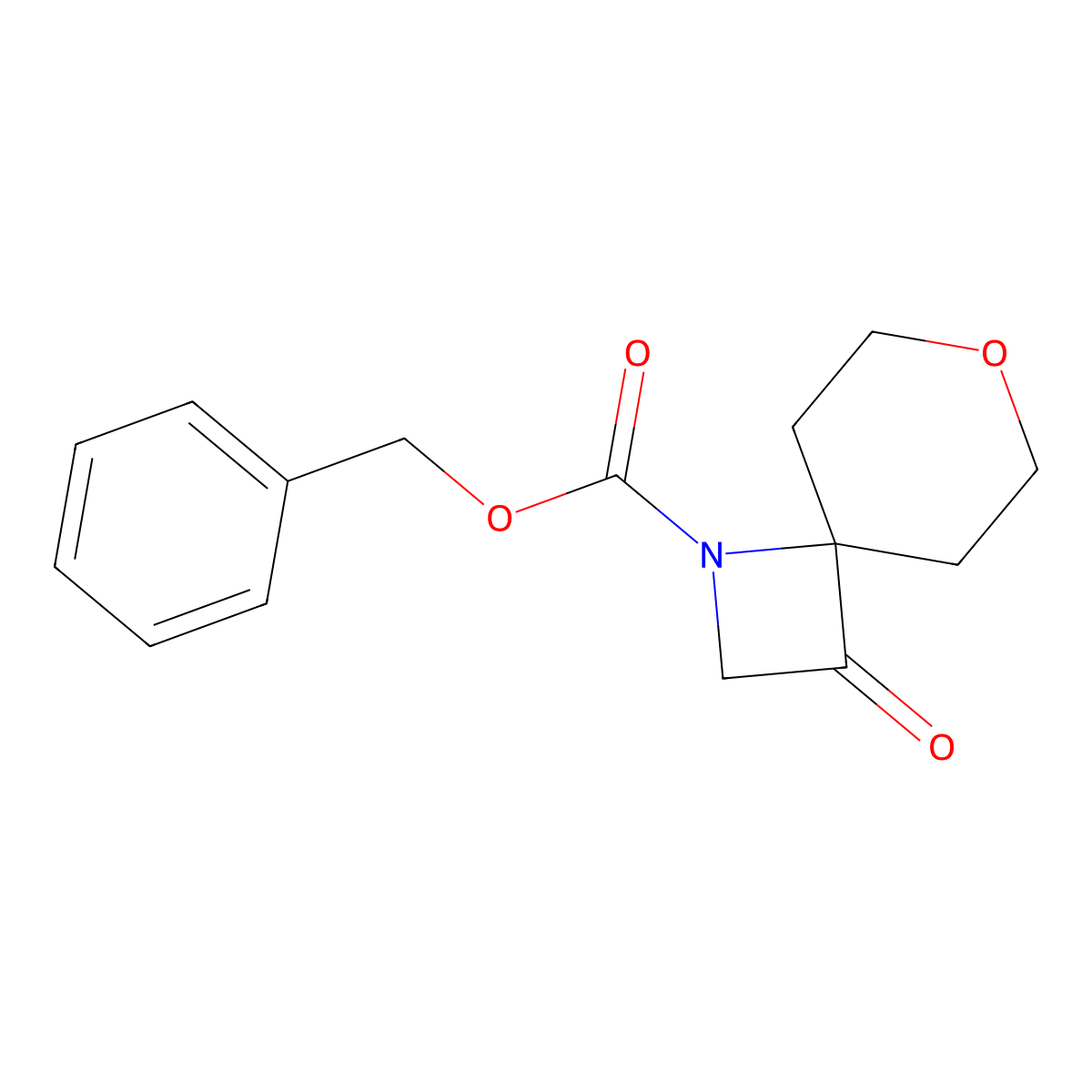 Benzyl 3-oxo-7-oxa-1-azaspiro[3.5]nonane-1-carboxylate molecular structure, CAS 2995288-32-7