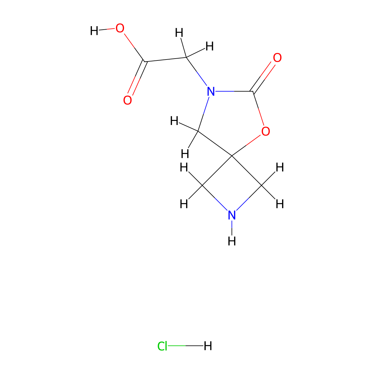 2-{6-Oxo-5-oxa-2,7-diazaspiro[3.4]octan-7-yl}acetic acid hydrochloride molecular structure, CAS 2995288-44-1