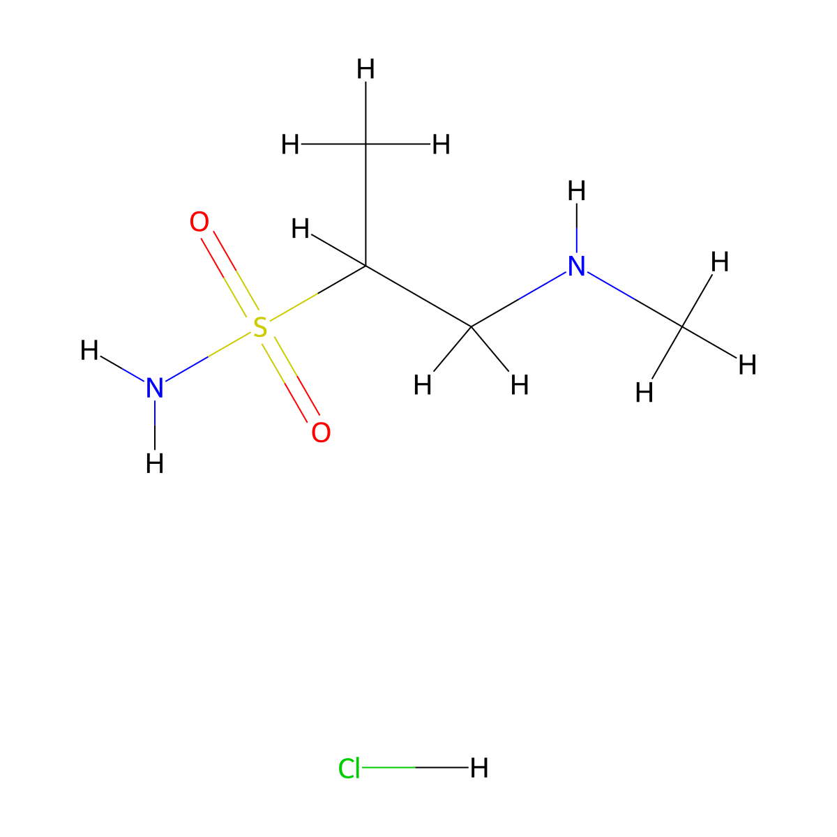1-(Methylamino)propane-2-sulfonamide hydrochloride molecular structure, CAS 2995288-73-6