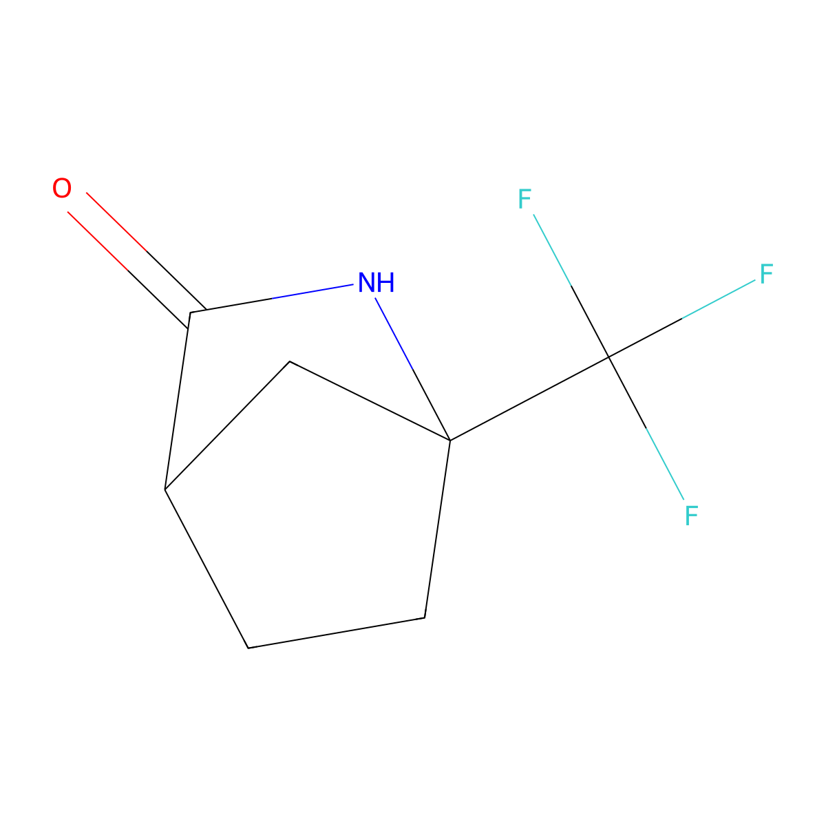 1-(Trifluoromethyl)-2-azabicyclo[2.2.1]heptan-3-one molecular structure, CAS 2995288-76-9