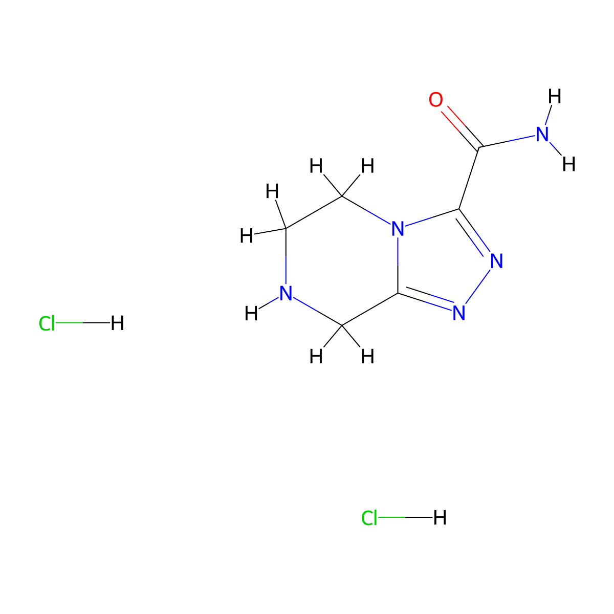 5H,6H,7H,8H-[1,2,4]triazolo[4,3-a]pyrazine-3-carboxamide dihydrochloride molecular structure, CAS 2995288-85-0
