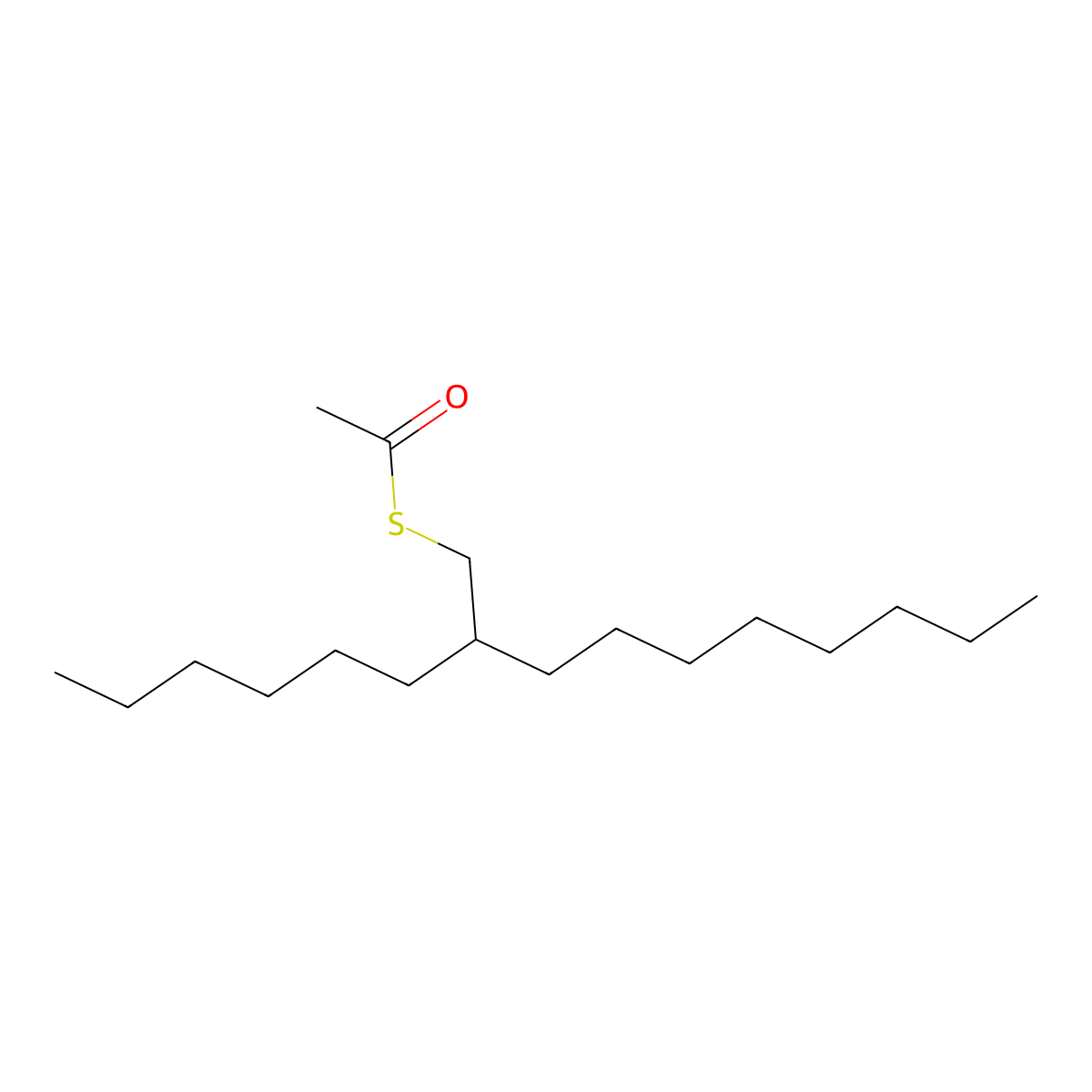 1-[(2-Hexyldecyl)sulfanyl]ethan-1-one molecular structure, CAS 2995288-95-2