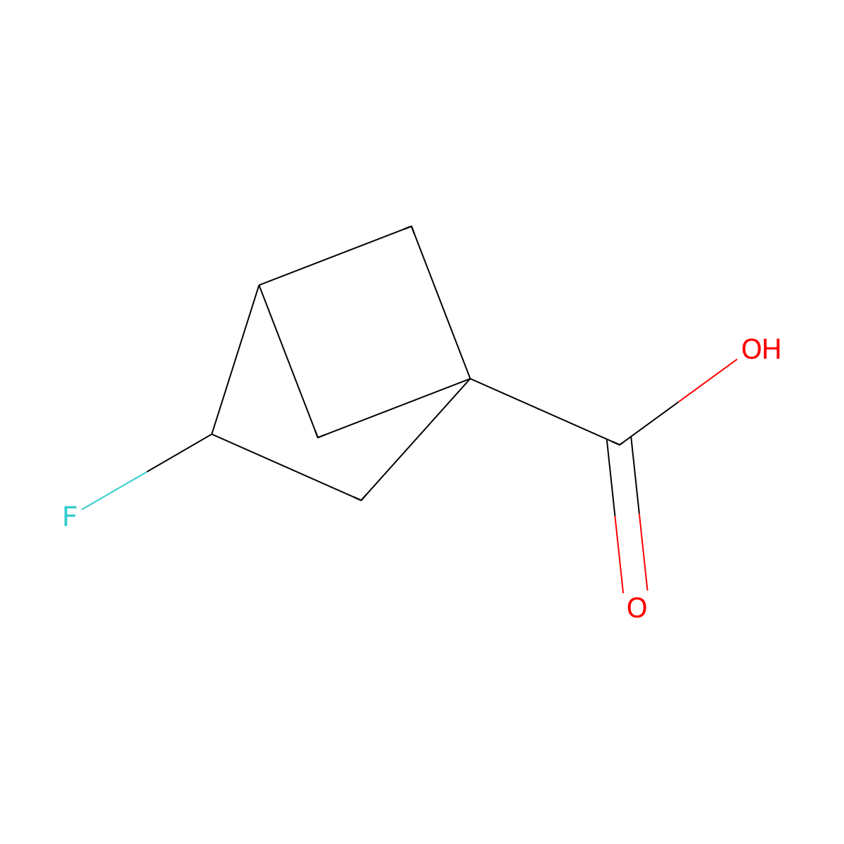 3-Fluorobicyclo[2.1.1]hexane-1-carboxylic acid molecular structure, CAS 2995289-01-3