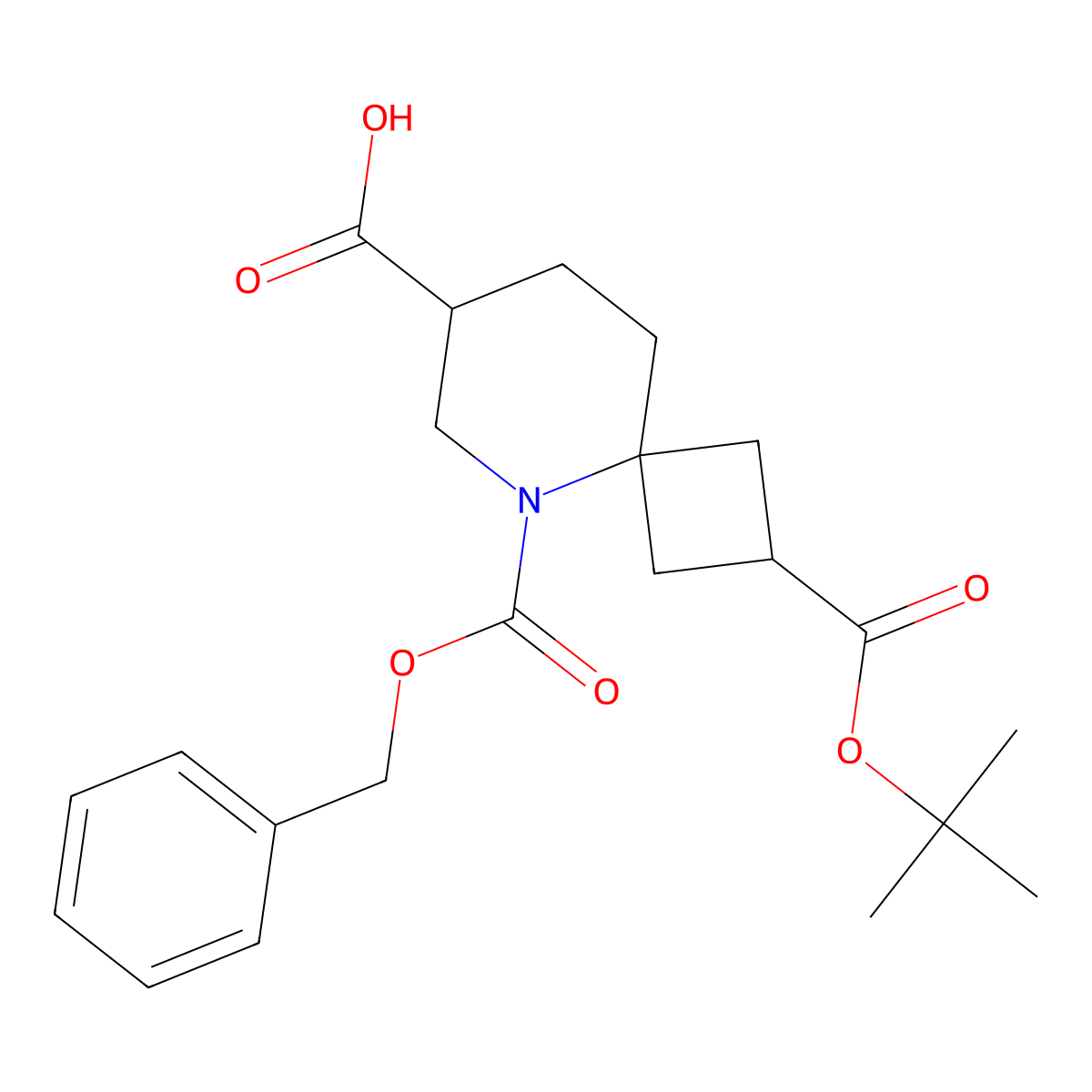 5-[(Benzyloxy)carbonyl]-2-[(tert-butoxy)carbonyl]-5-azaspiro[3.5]nonane-7-carboxylic acid molecular structure, CAS 2995289-45-5