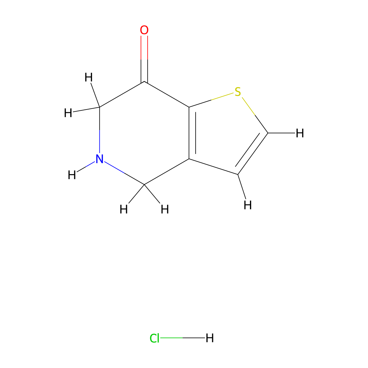 5,6-Dihydrothieno[3,2-C]pyridin-7(4H)-one hydrochloride molecular structure, CAS 2995289-58-0