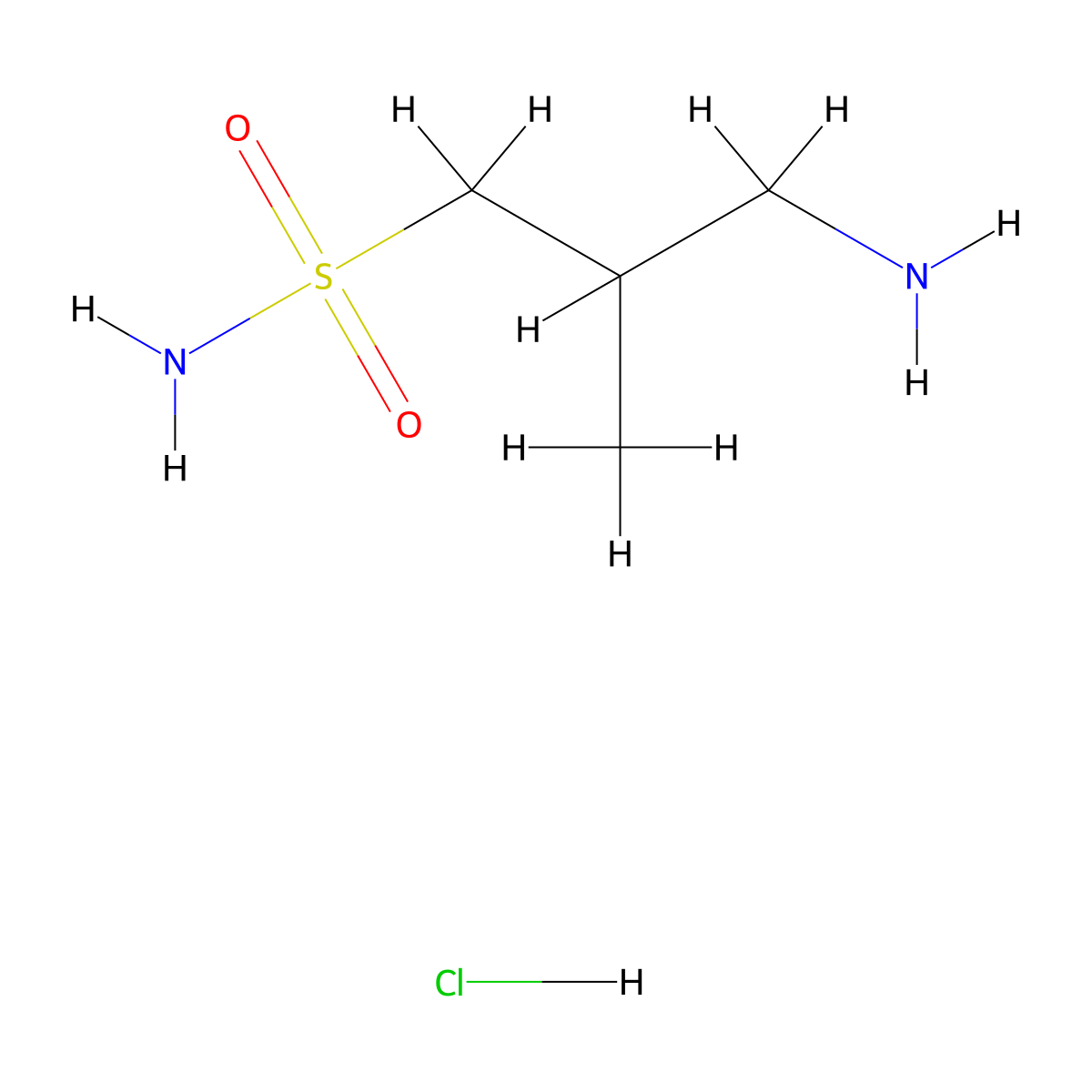 3-Amino-2-methylpropane-1-sulfonamide hydrochloride molecular structure, CAS 2995290-22-5