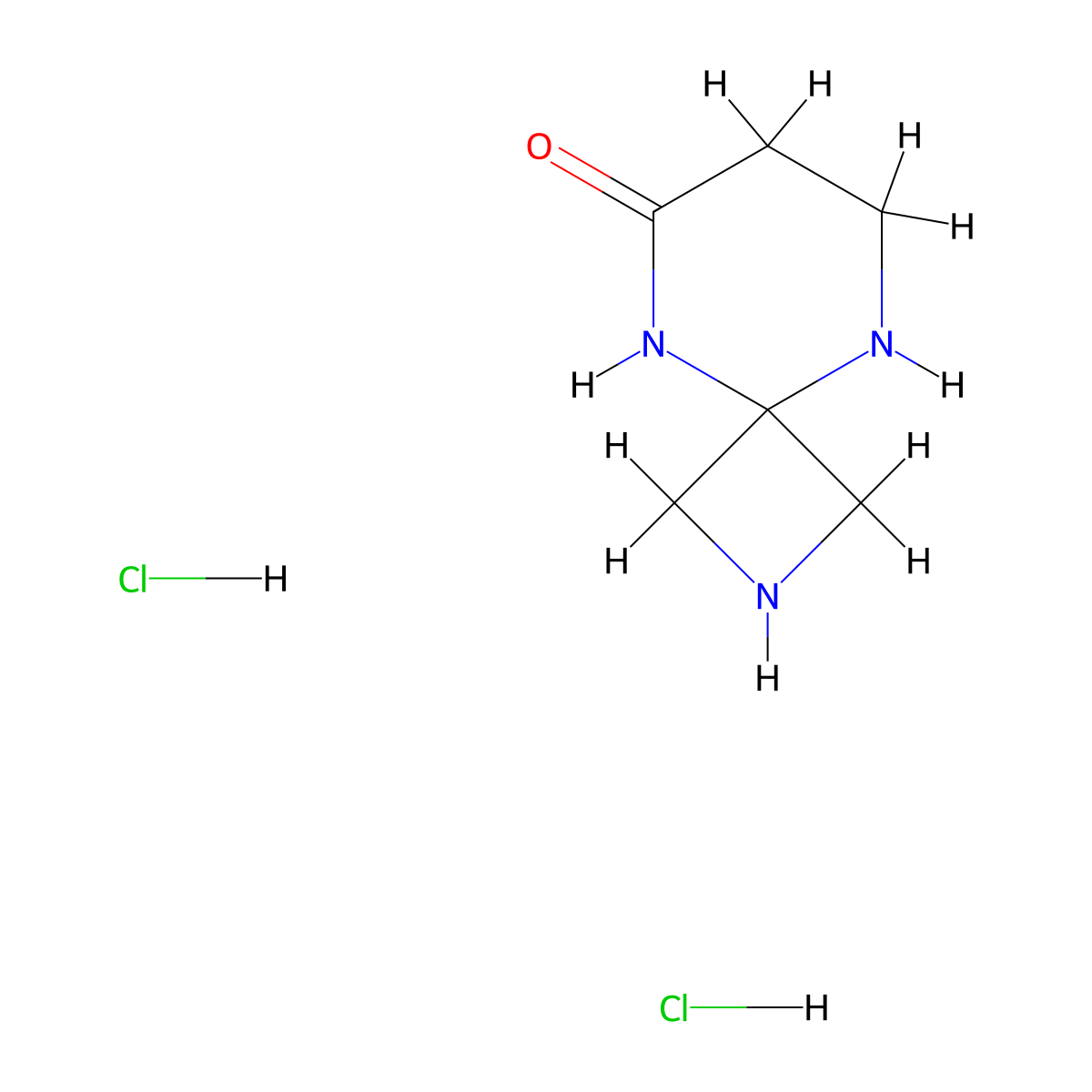 2,5,9-Triazaspiro[3.5]nonan-6-one dihydrochloride molecular structure, CAS 2995290-31-6