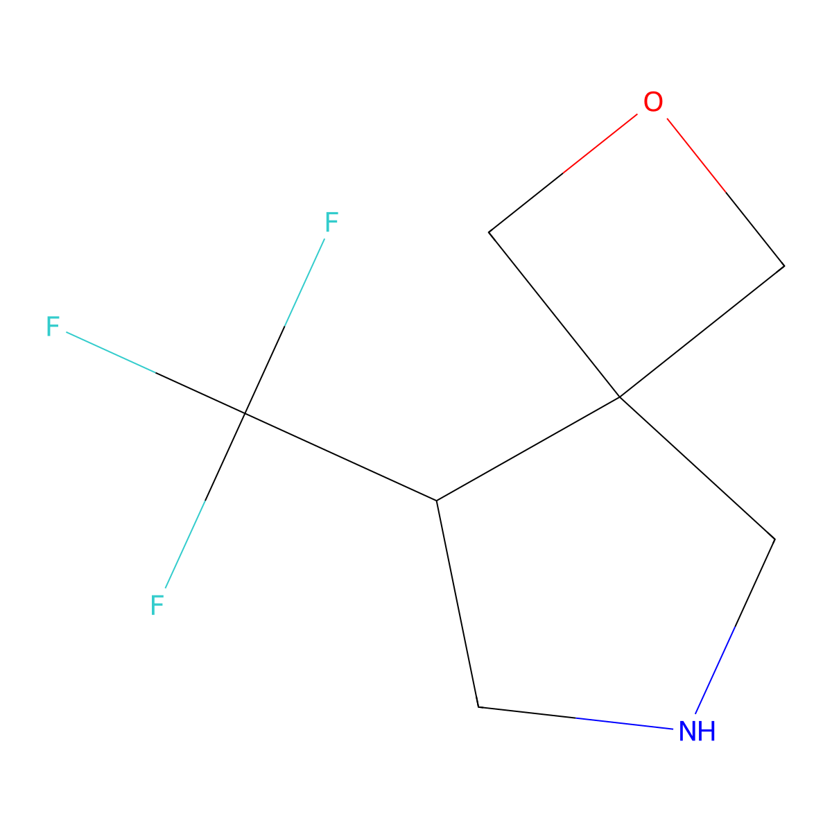 8-(Trifluoromethyl)-2-oxa-6-azaspiro[3.4]octane molecular structure, CAS 2995291-28-4