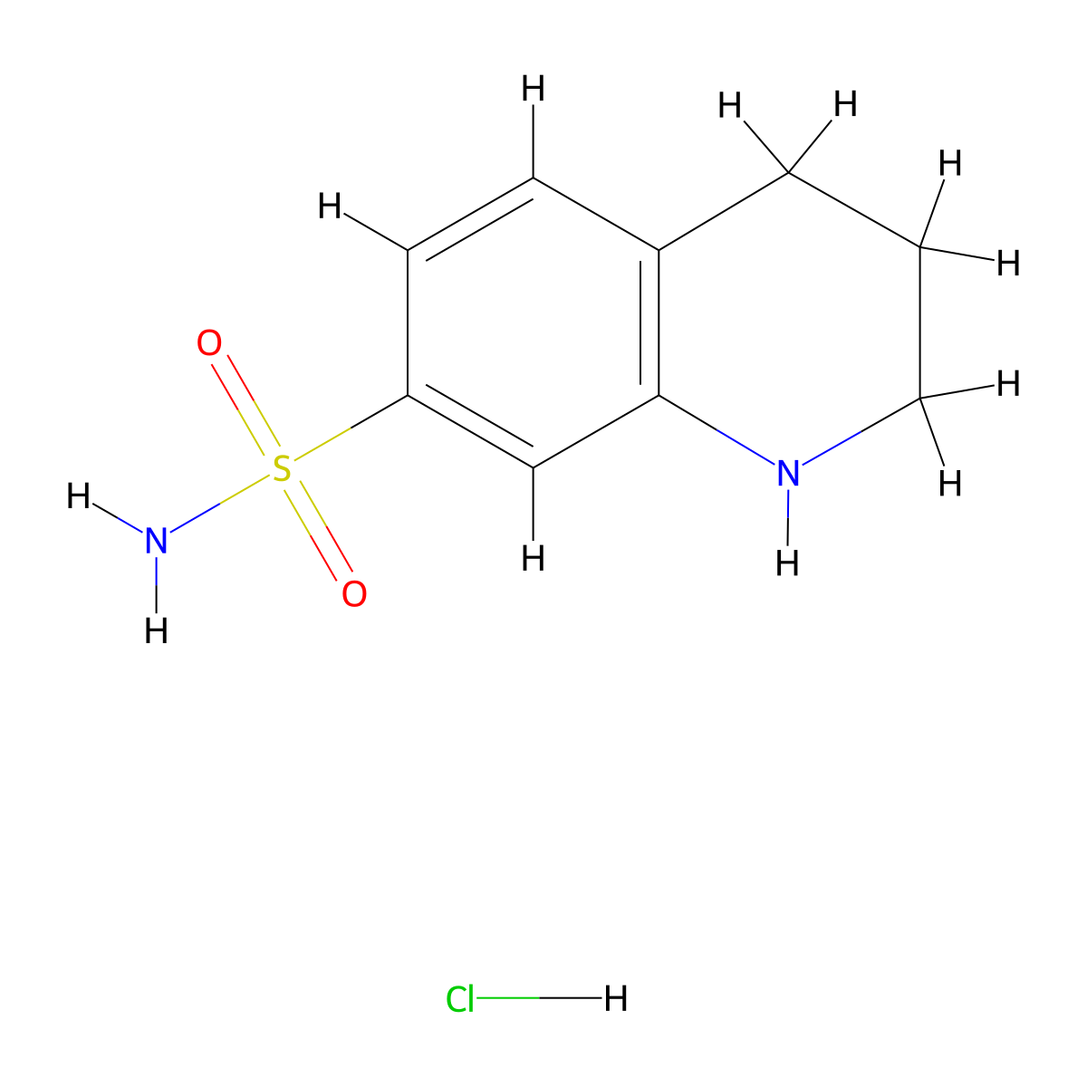 1,2,3,4-Tetrahydroquinoline-7-sulfonamide hydrochloride molecular structure, CAS 2995291-62-6