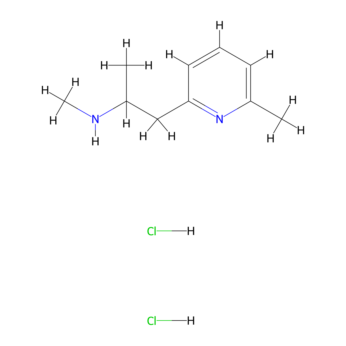 N-methyl-1-(6-methyl-2-pyridinyl)propan-2-amine;dihydrochloride molecular structure, CAS 2995291-86-4
