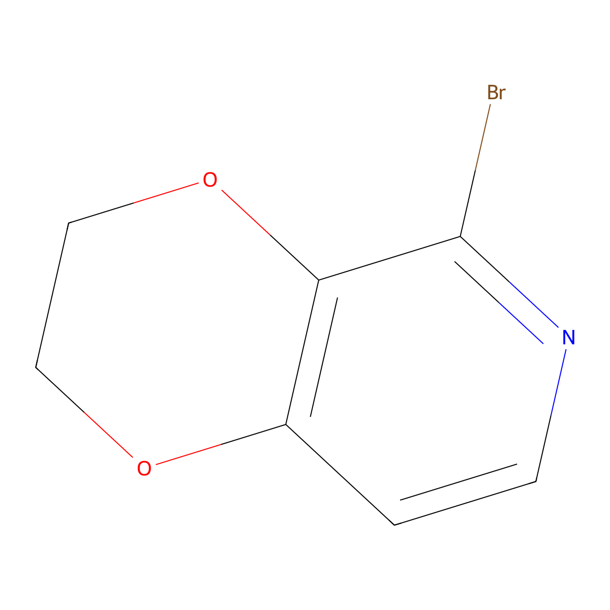5-bromo-2H,3H-[1,4]dioxino[2,3-c]pyridine molecular structure, CAS 2995291-93-3