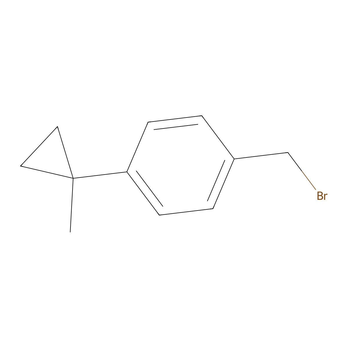 1-(Bromomethyl)-4-(1-methylcyclopropyl)benzene molecular structure, CAS 2995292-41-4
