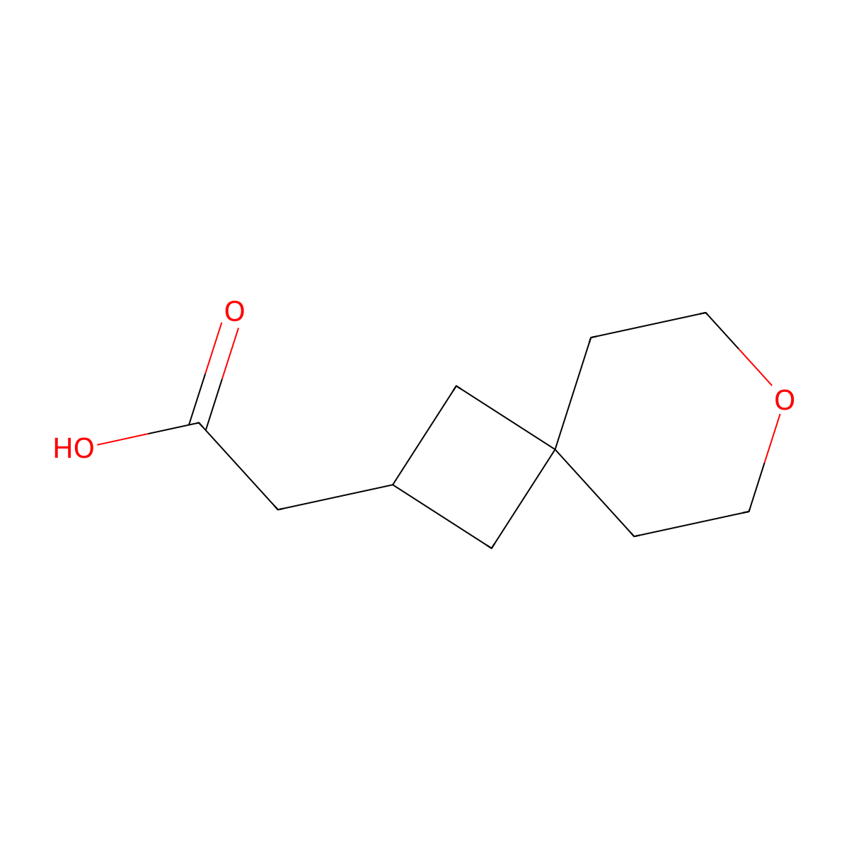 2-{7-Oxaspiro[3.5]nonan-2-yl}acetic acid molecular structure, CAS 2995292-42-5