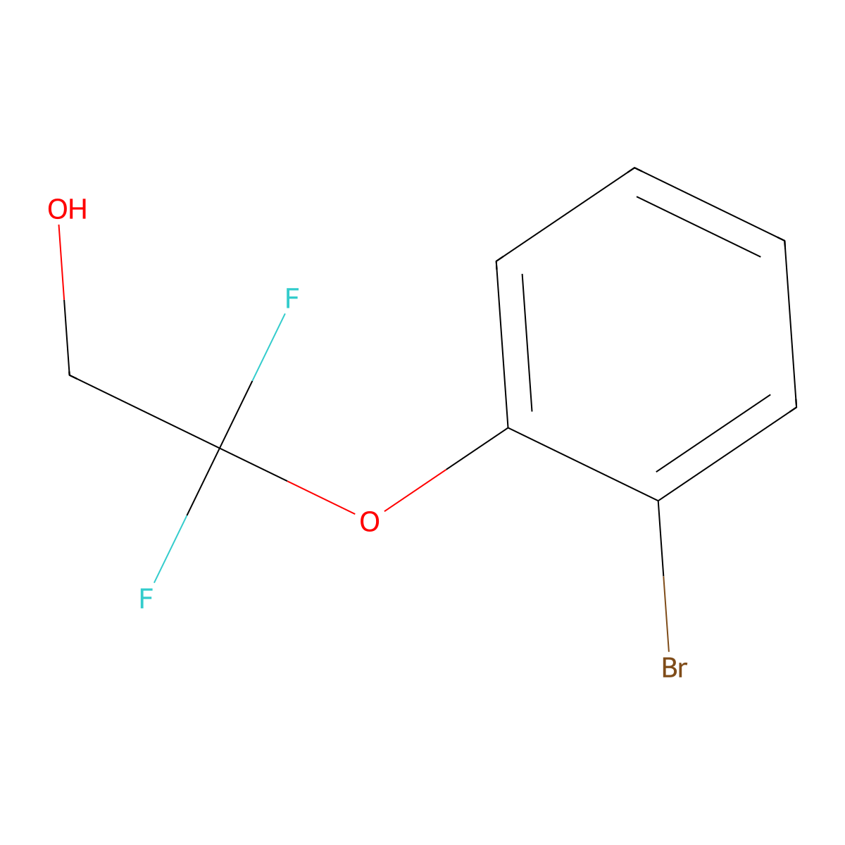 2-(2-Bromophenoxy)-2,2-difluoroethan-1-ol molecular structure, CAS 2995292-45-8