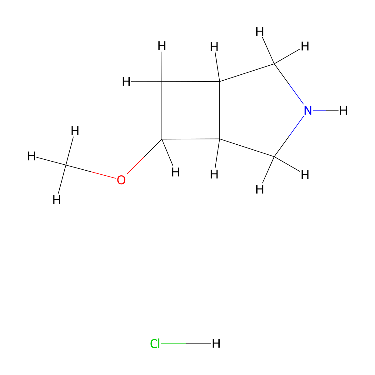 6-Methoxy-3-azabicyclo[3.2.0]heptane hydrochloride molecular structure, CAS 2995292-49-2