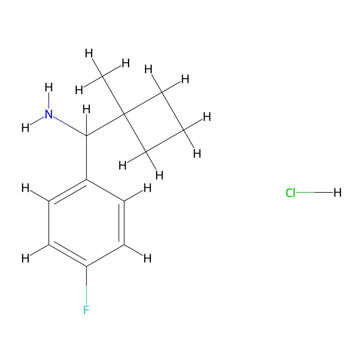 1-(4-Fluorophenyl)-1-(1-methylcyclobutyl)methanamine hydrochloride molecular structure, CAS 2995292-59-4