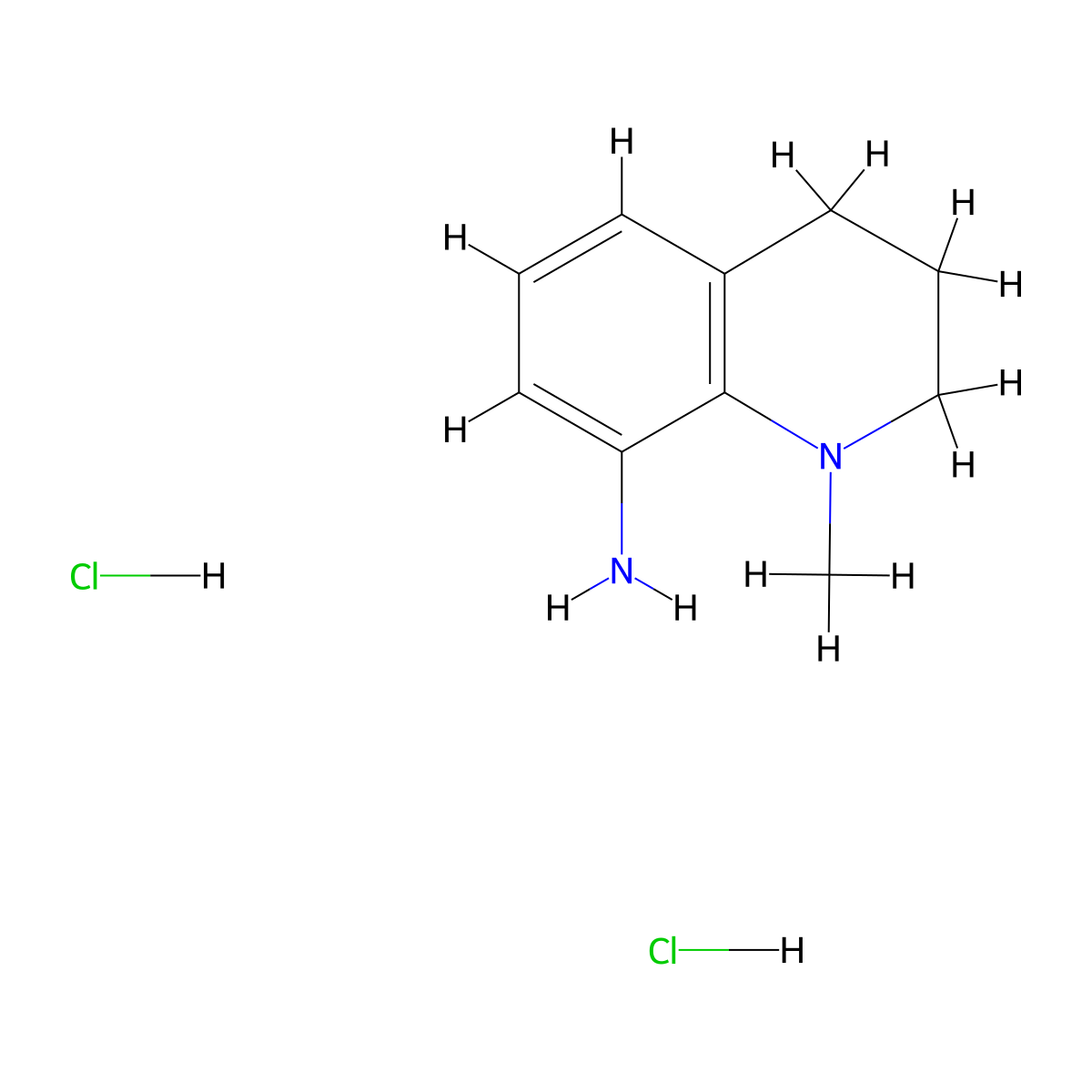 1-Methyl-1,2,3,4-tetrahydroquinolin-8-amine dihydrochloride molecular structure, CAS 2995292-65-2