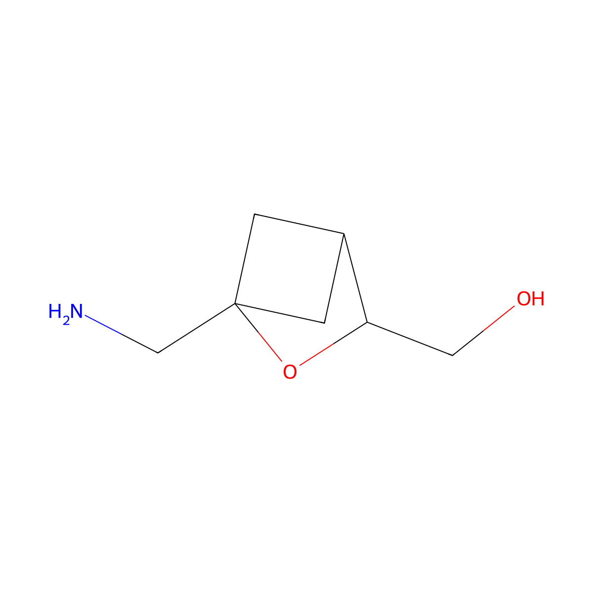 [1-(Aminomethyl)-2-oxabicyclo[2.1.1]hexan-3-yl]methanol molecular structure, CAS 2995293-47-3